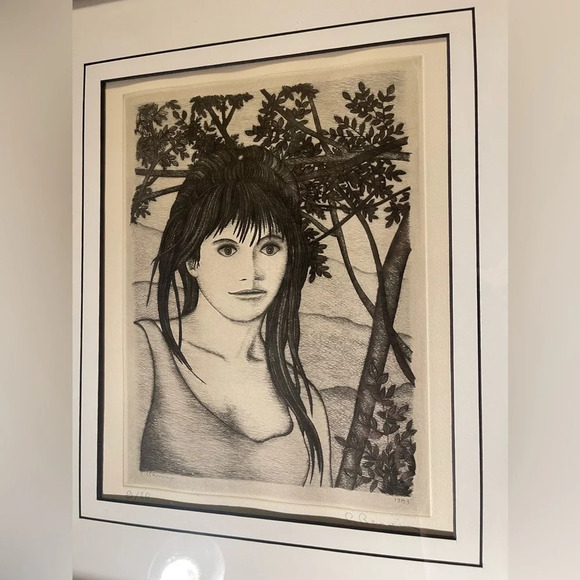 PIERRE ROLAND RENOIR greatgrandson of Pierre Auguste Set of (2) Drypoint Etching - Picture 4 of 16